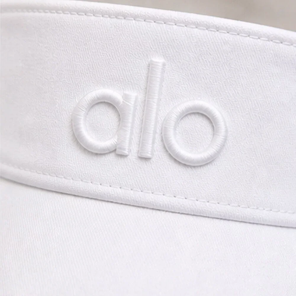 ALO Yoga White Travel Open Top Visor Hat NWT